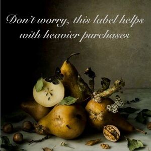 This label helps with those heavier items!